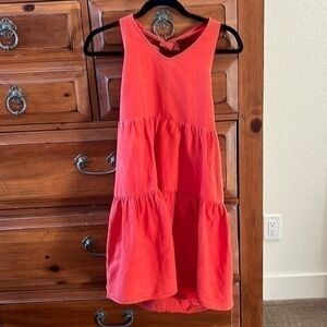 American Eagle Women’s coral tiered sundress size medium